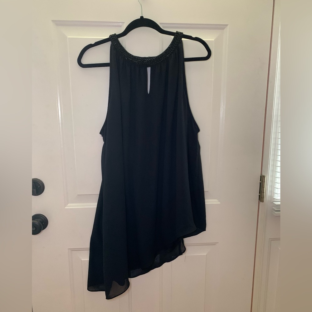 Elegant Black Lane Bryant Sleeveless Top size 22/24